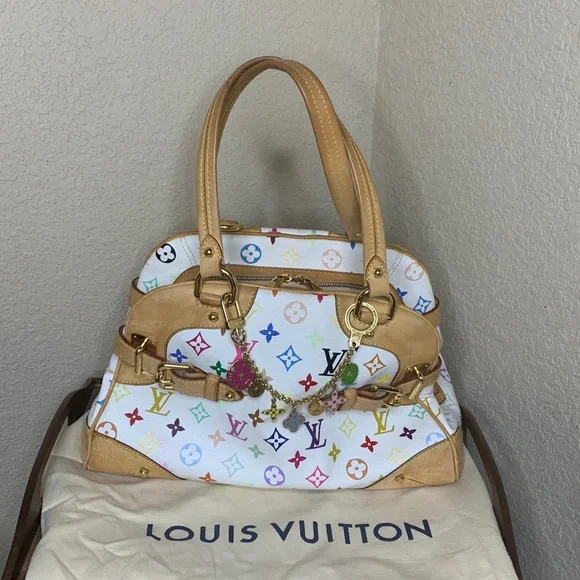 LOUIS VUITTON Takashi Murakami
Monogram Multicolor Claudia White - Picture 1 of 13